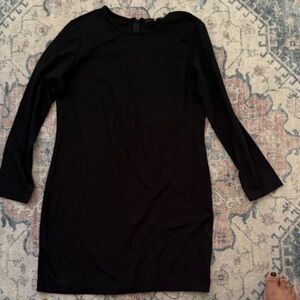 Chic Long Sleeve Black Dress